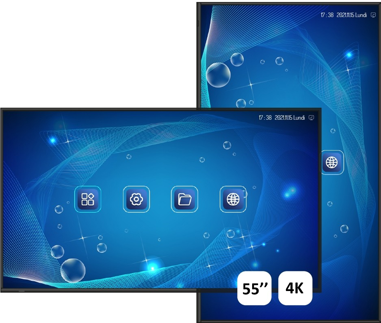 Ecran d'affichage dynamique Android 4K Easypitch Dynamic 55’’